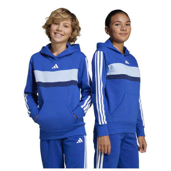 Adidas Παιδικό φούτερ Essentials Tiberio 3-Stripes Fleece Hoodie Adidas Παιδικό φούτερ Essentials Tiberio 3-Stripes Fleece Hoodie